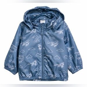 H&M toddler boy's blue‎ windbreaker jacket 6-9M
